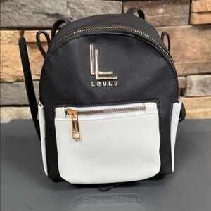 Loulu Black and White Women's Backpack